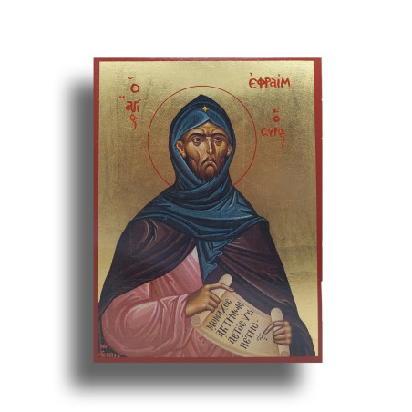 Ikona Svatého Efréma Syrského, Poustevníka a Učitele Církve