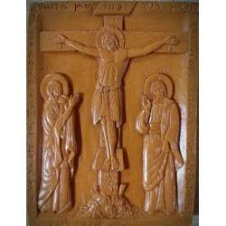 Vosková ikona Ukřižování Ježíše Krista