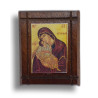 Malá Dřevěná Nalepovací Ikonka s Pannou Marií Athoská