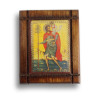 Malá Dřevěná Nalepovací Ikonka se Svatým Kryštofem