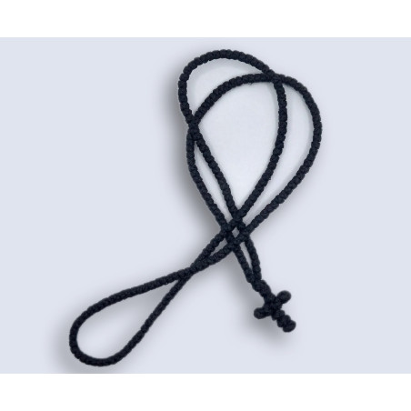 Pravoslavný modlitební lanový náhrdelník s křížem