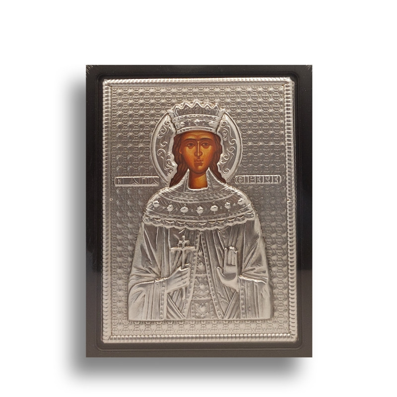 Kovová Ikona Svaté Ireny