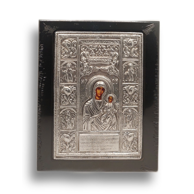 Kovová ikona Panny Marie Sumela