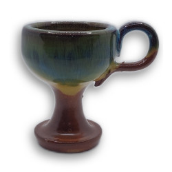 Keramická Kadidelnice Hnědo-Zelená