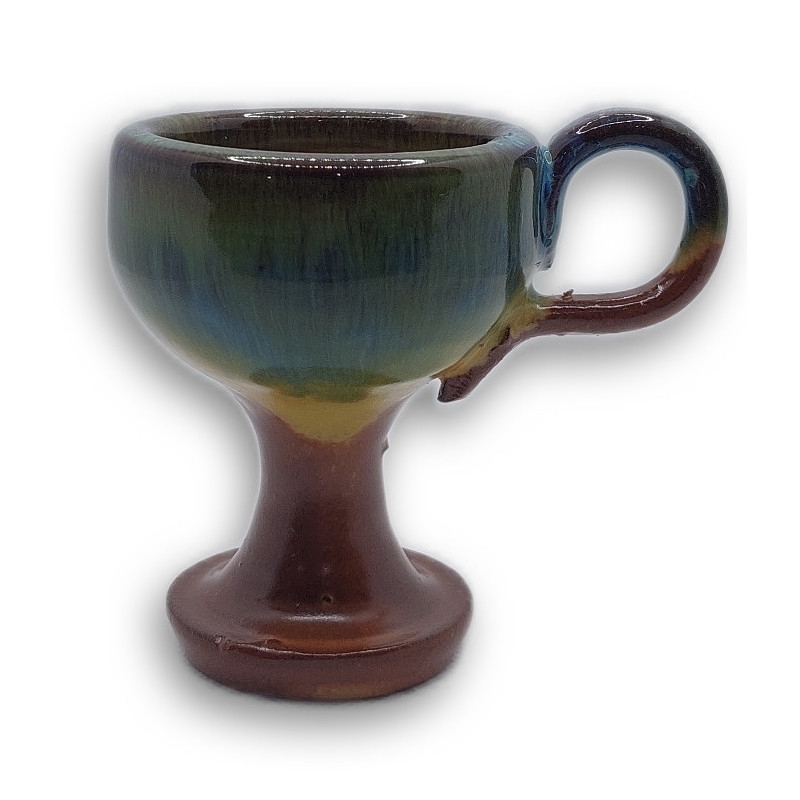 Keramická Kadidelnice Hnědo-Zelená