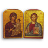 Diptych Matka Boží Hodigitria a Kristus Pantokrator