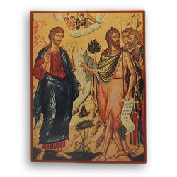 Ikona Sv. Jan Křtitel ukazující na Krista