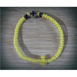 Řecký křesťanský modlitební náramek s kovovým křížem