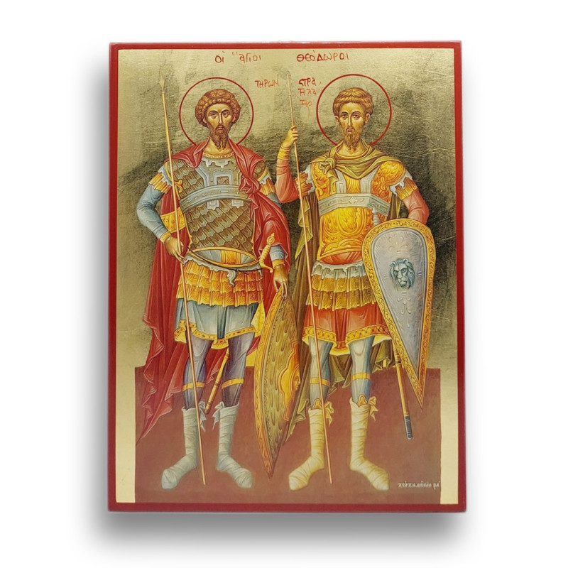 Ikona svatých Theodora Tyrského a Theodora Strateláta