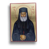 Ikona Svatého Paisia na pozlaceném plátně