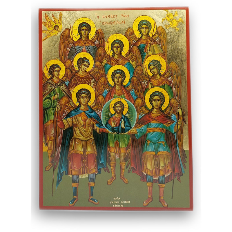 Ikona Synaxis Svatých Archandělů - Strážci Trůnu