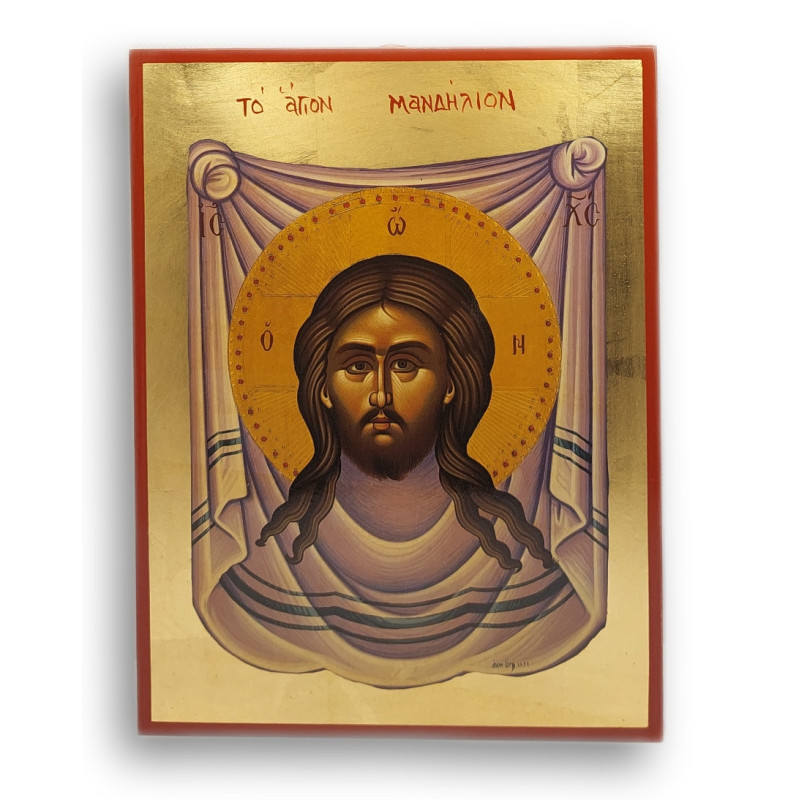 Ikona Krista na plátně