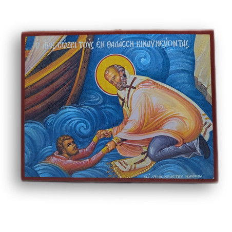 Ikona Sv. Mikuláše zachraňujícího tonoucího