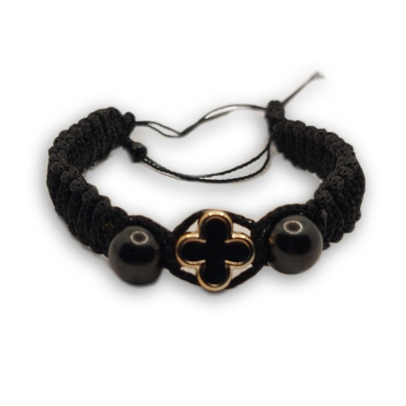 Řecký Modlitební Náramek s Zlatým Křížem