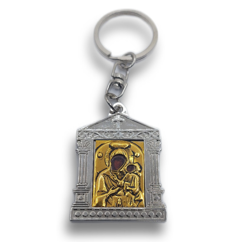 Klíčenka s Pannou Marií a Kristem - Stříbro a Zlato