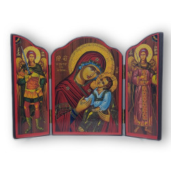 Triptych "Panna Maria s Dítětem" mezi Archanděly Michaelem a Gabrielem