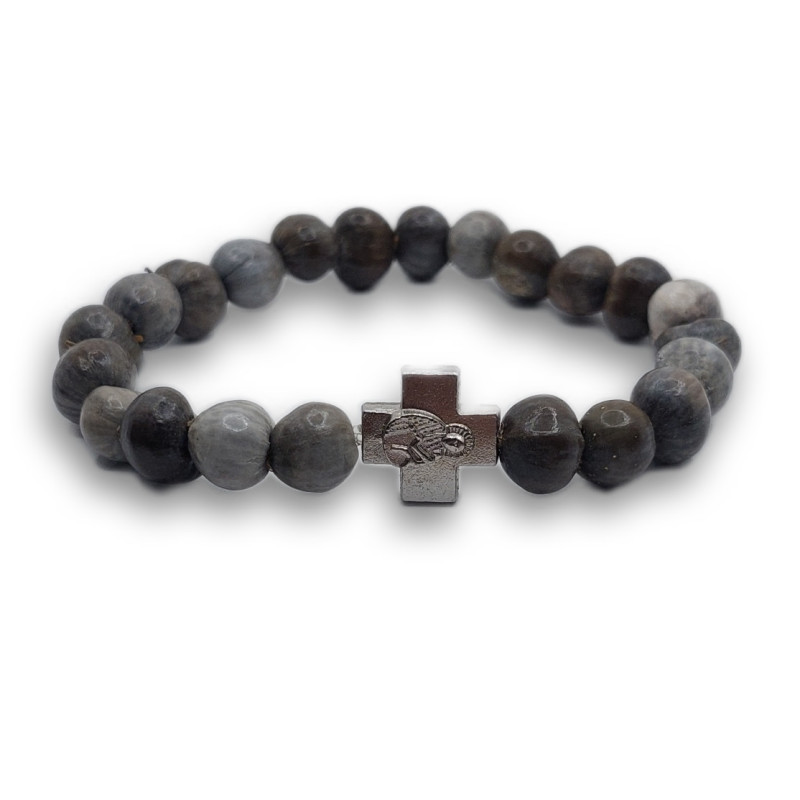 Náramek Slzy Panny Marie s křížkem