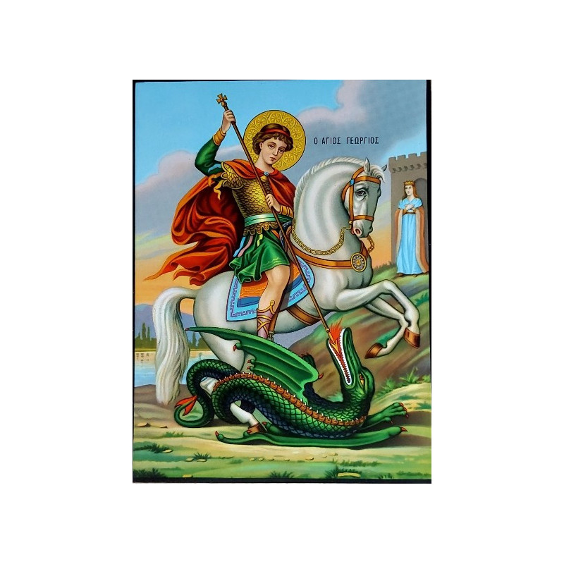 Ikona Svatého Jiří bojujícího s drakem