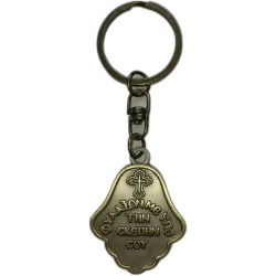 Klíčenka s Pannou Marií a Kristem na dlani A