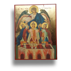 Ikona Tři mladíci v peci ohnivé