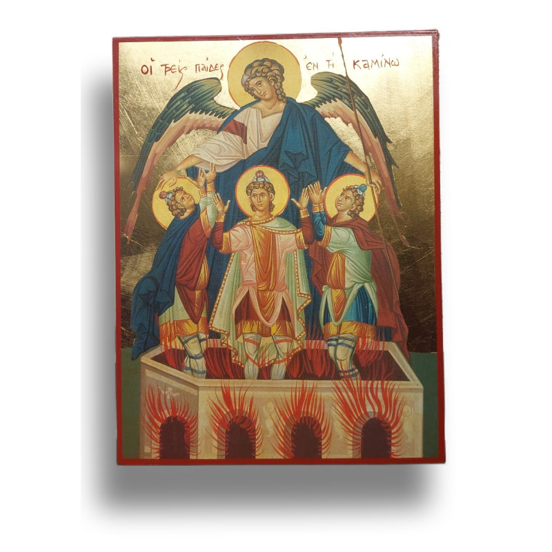 Ikona Tři mladíci v peci ohnivé