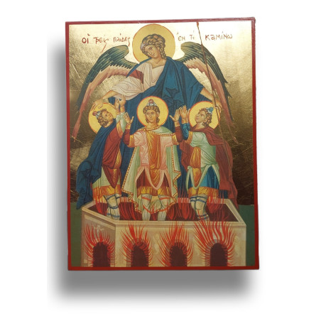 Ikona Tři mladíci v peci ohnivé