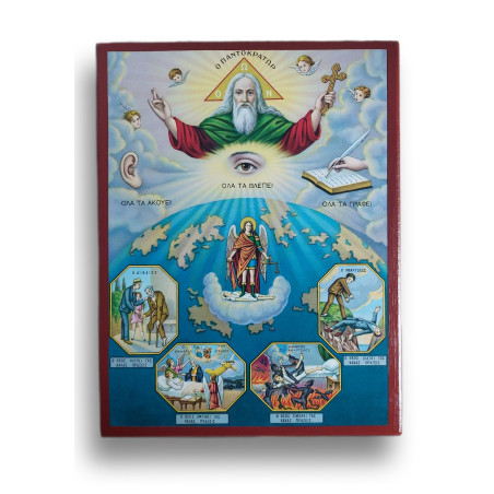 Obraz Boha Vševládce - všechno vidí, vše slyší, vše píše