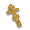 Ruský kříž na žehnání jednoduchý větší - zlatý
