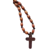 Východní dřevěný kříž s korálky na krk B