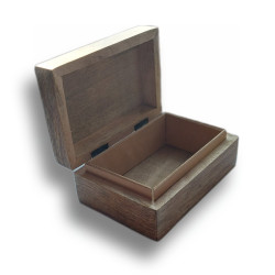 Dřevěná krabička s ikonou sv. Mikuláše