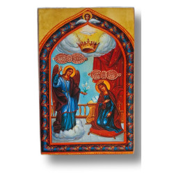 Dřevěná krabička s ikonou Zvěstování Panny Marie I.