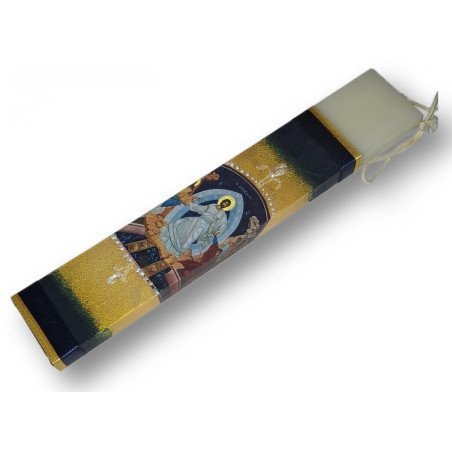 Svíce Vzkříšení – zlatá s ikonou Krista