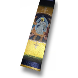 Svíce Vzkříšení – zlatá s ikonou Krista