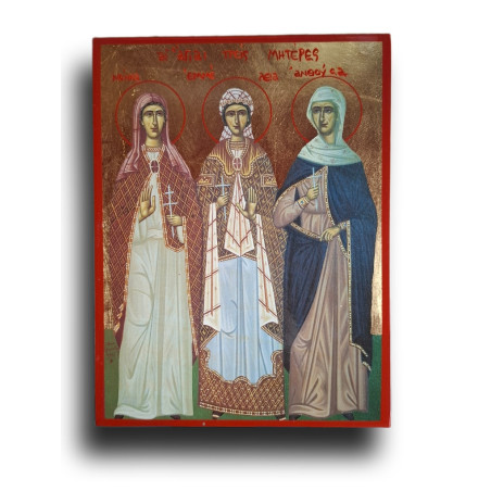 Ikona Tří svatých matek – Nonna, Emmelia a Anthousa