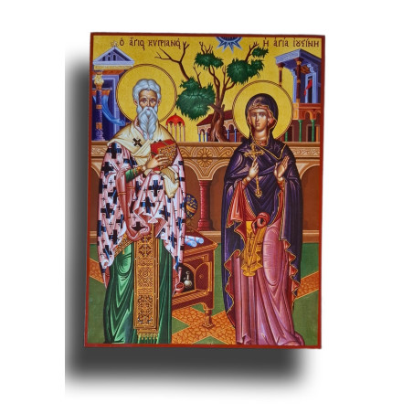 Ikona sv. Justína a Cyprián