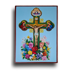 Ukřižování Krista – s Bohem Otcem, Pannou Marií a sv. Marií Magdalénou