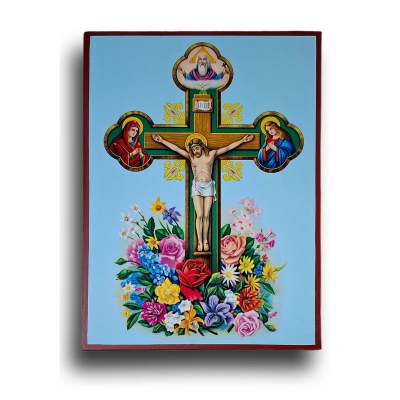 Ukřižování Krista – s Bohem Otcem, Pannou Marií a sv. Marií Magdalénou