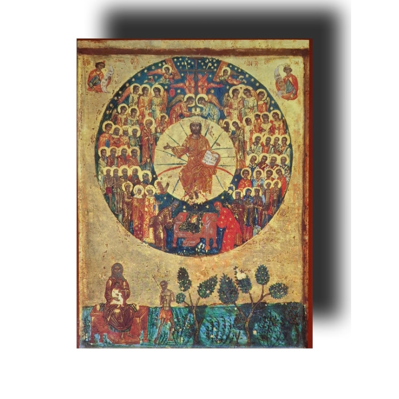 Freska „Kristus uprostřed všech svatých“ – věčné společenství nebe a země