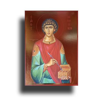 Ikona svatého Pantaleona – lékař, mučedník a svědek uzdravení