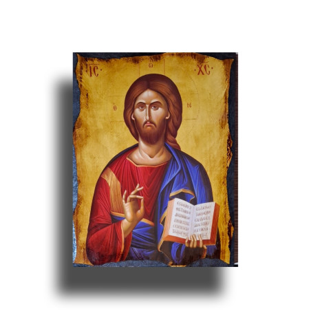 Ikona Krista Pantokratora – Vševládce a Milosrdný Soudce