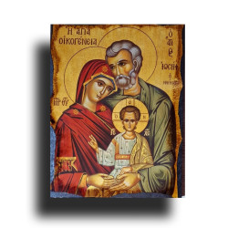 Ikona Svaté Rodiny – Maria, Josef a Ježíš