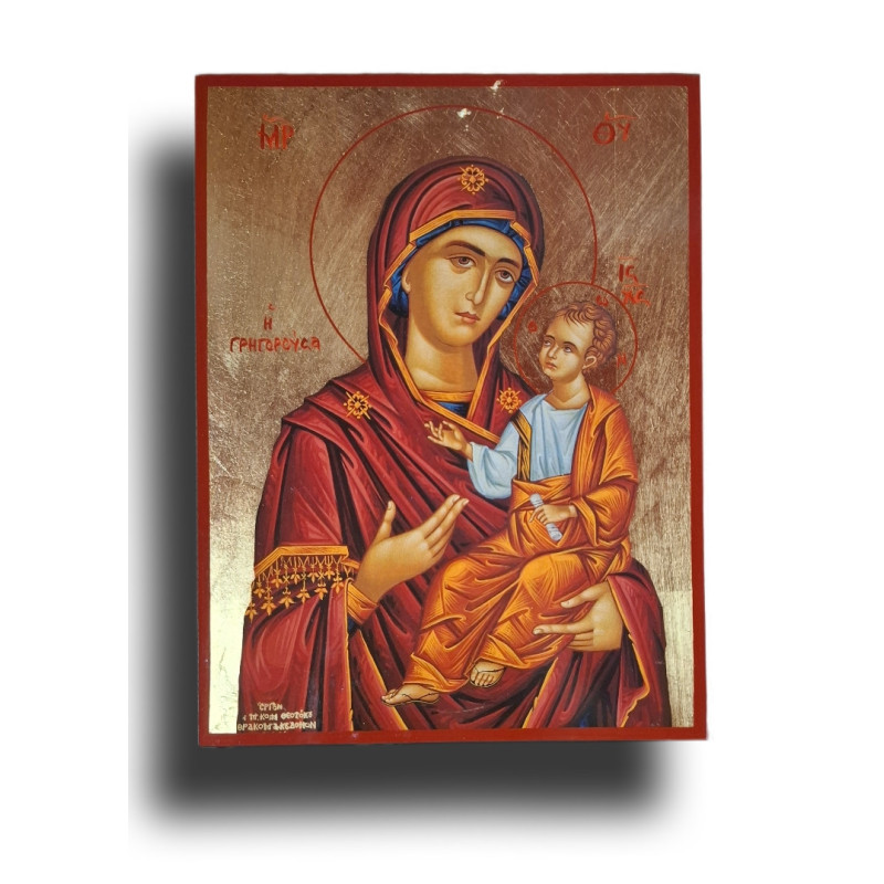 Ikona Panny Marie „Rychlé pomocnice“ – s drobným poškrábáním z převozu