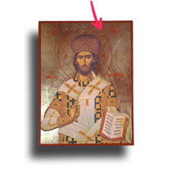 Ikona Krista Velekněze – s jemným poškozením, ale věčnou mocí