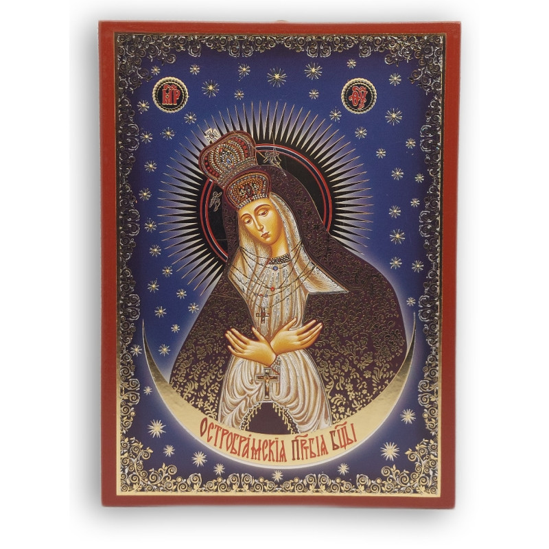 Ikona Panny Marie Ostrobramské (ruský styl)