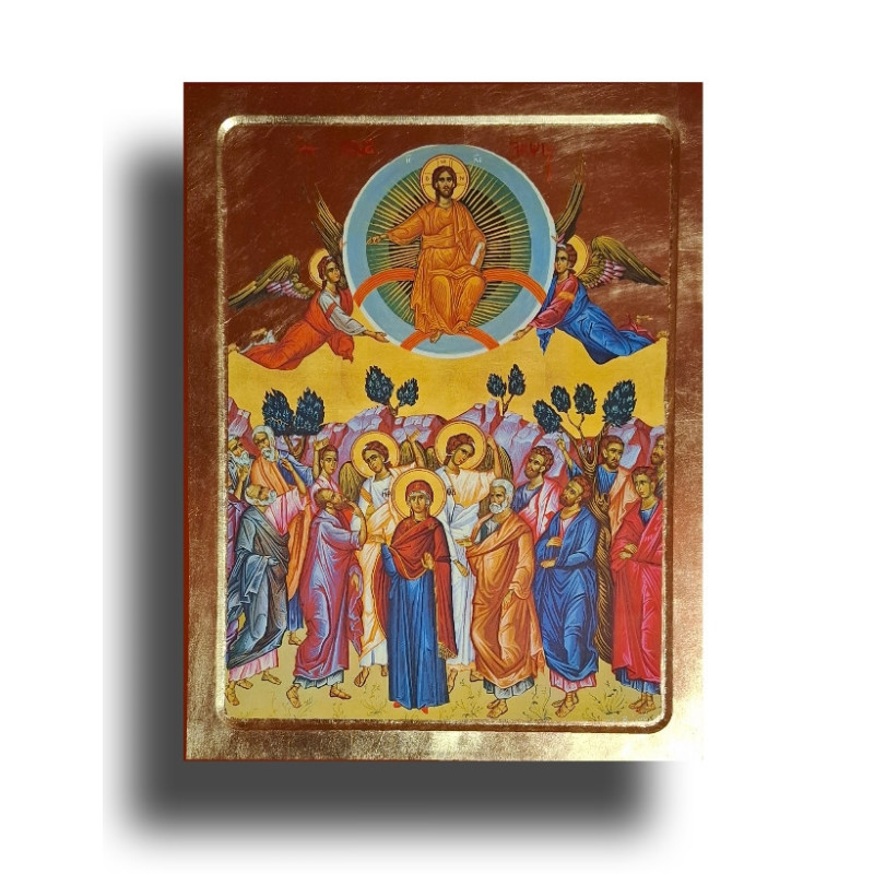 Ikona Nanebevstoupení Páně – Ježíš Kristus vstupuje ke svému Otci