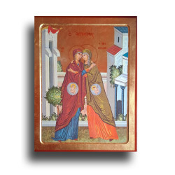 Ikona Navštívení Panny Marie u svaté Alžběty – Radostné setkání dvou žen, v jejichž lůně je ukryt svět