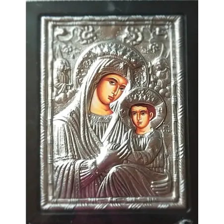 Kovová ikona Bohorodice Anaggenisis