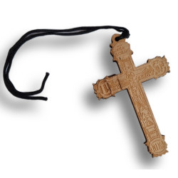 Ochranný dřevěný kříž z Athosu (11 × 7 cm)