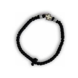 Řecký křesťanský modlitební náramek s kovovým křížem