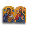 Byzantský diptych „Theotokos & Pantokrator“